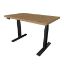 Slika UVI DESK Sit-Stand Nature Oak (crni okvir lite) 139 x 68 x 2,5 cm